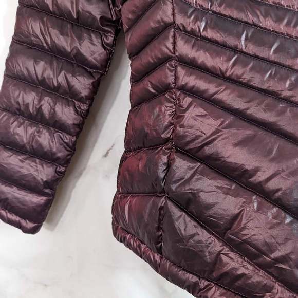 Calvin Klein Down Puffer Jacket Coat Hood Size Small Red Full Zip - Picture 7 of 15